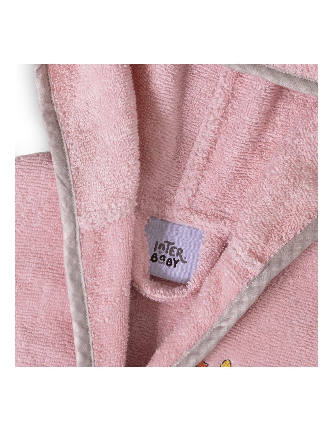 Albornoz infantil Interbaby talla 6-8 521151500 – Suavidad, color y comodidad para después del baño