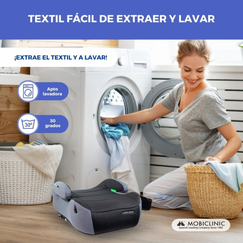 Elevador coche infantil LionFix Basic IsoFix i-Size 125-150 cm Seguridad y confort