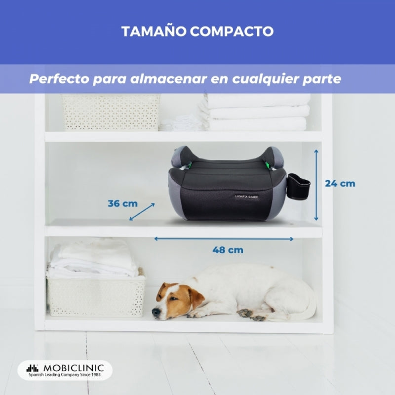Elevador coche infantil LionFix Basic IsoFix i-Size 125-150 cm Seguridad y confort
