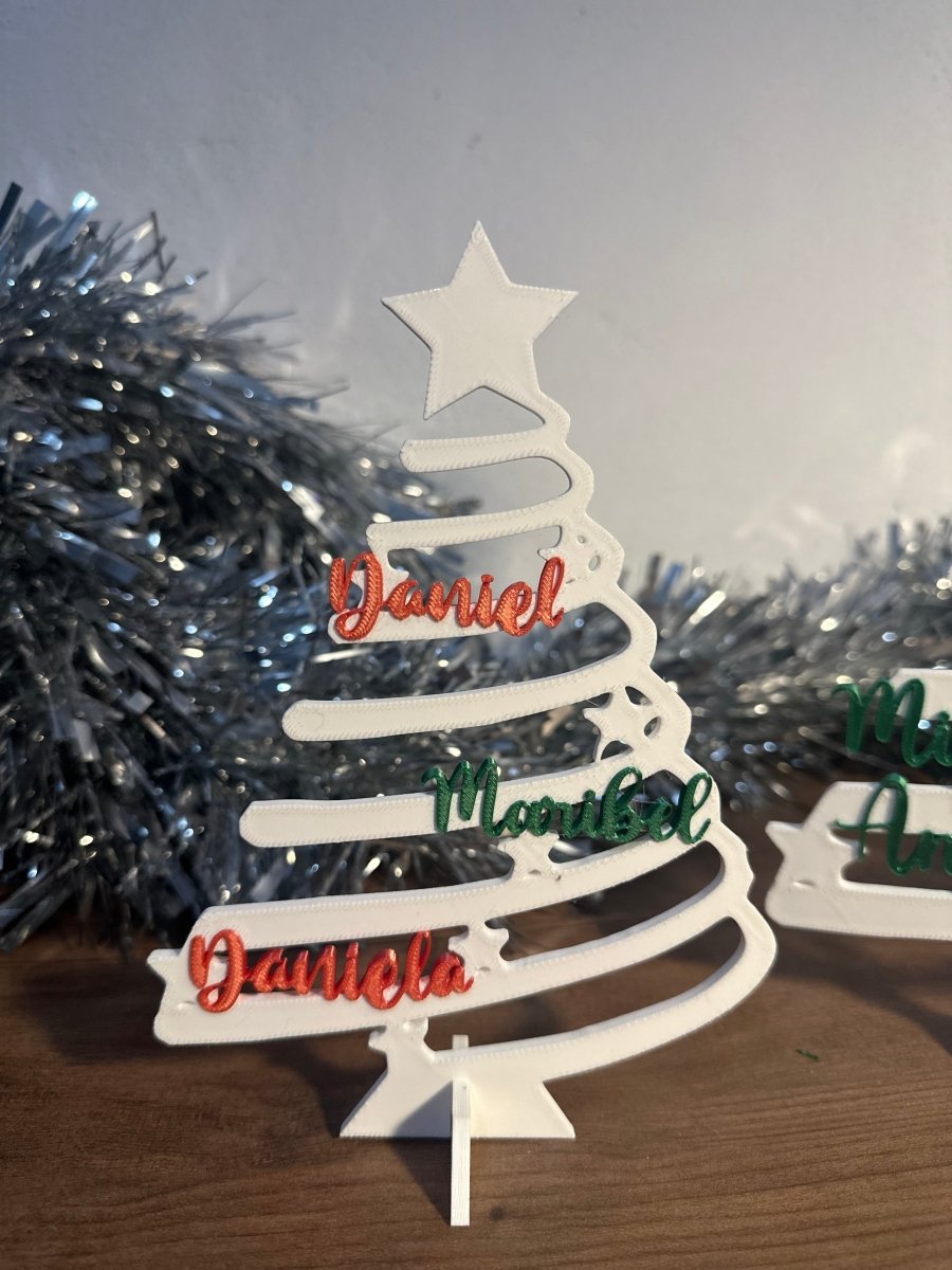 Árbol de Navidad Familiar Personalizado en 3D