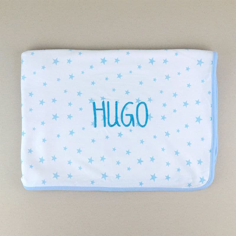 Arrullo bebé personalizado estrellas azul suave MI PIPO 190
