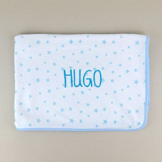 Arrullo bebé personalizado estrellas azul suave MI PIPO 190