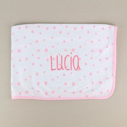 Arrullo bebé personalizado estrellas rosa suave MI PIPO 190