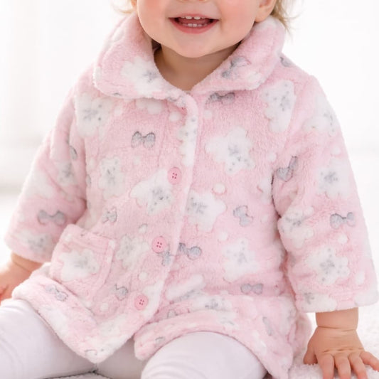 Nacarina Kinanit 8062 Roupão de banho infantil Coraline extra macio com cinto