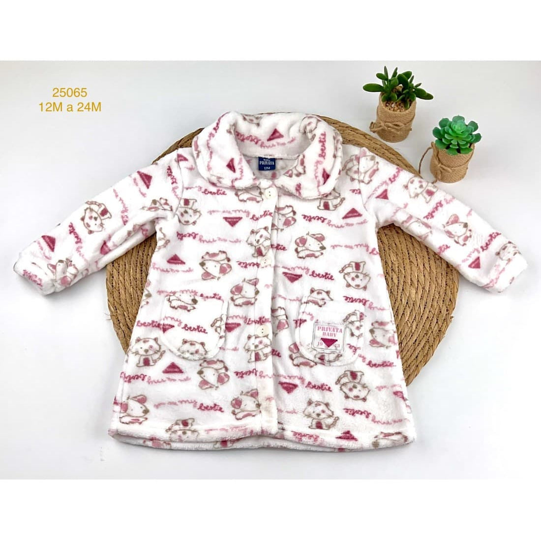 Bata bebé niño Privata coralina cohetes y planetas 525725062