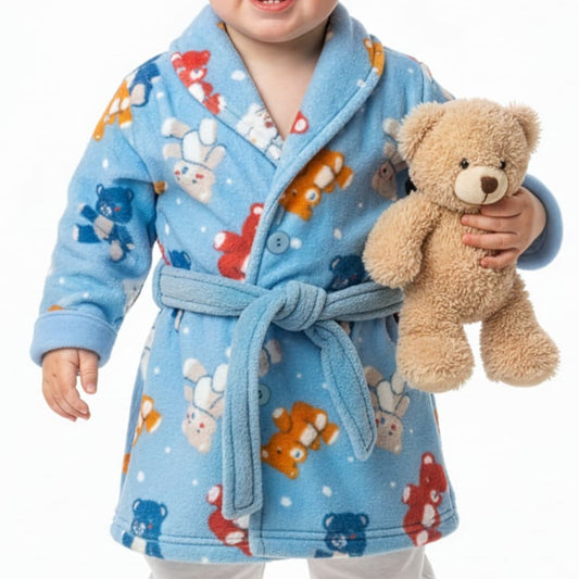 Batín de coralina para bebé niño con estampado de ositos multicolor Kinanit (Ref. 625708329)