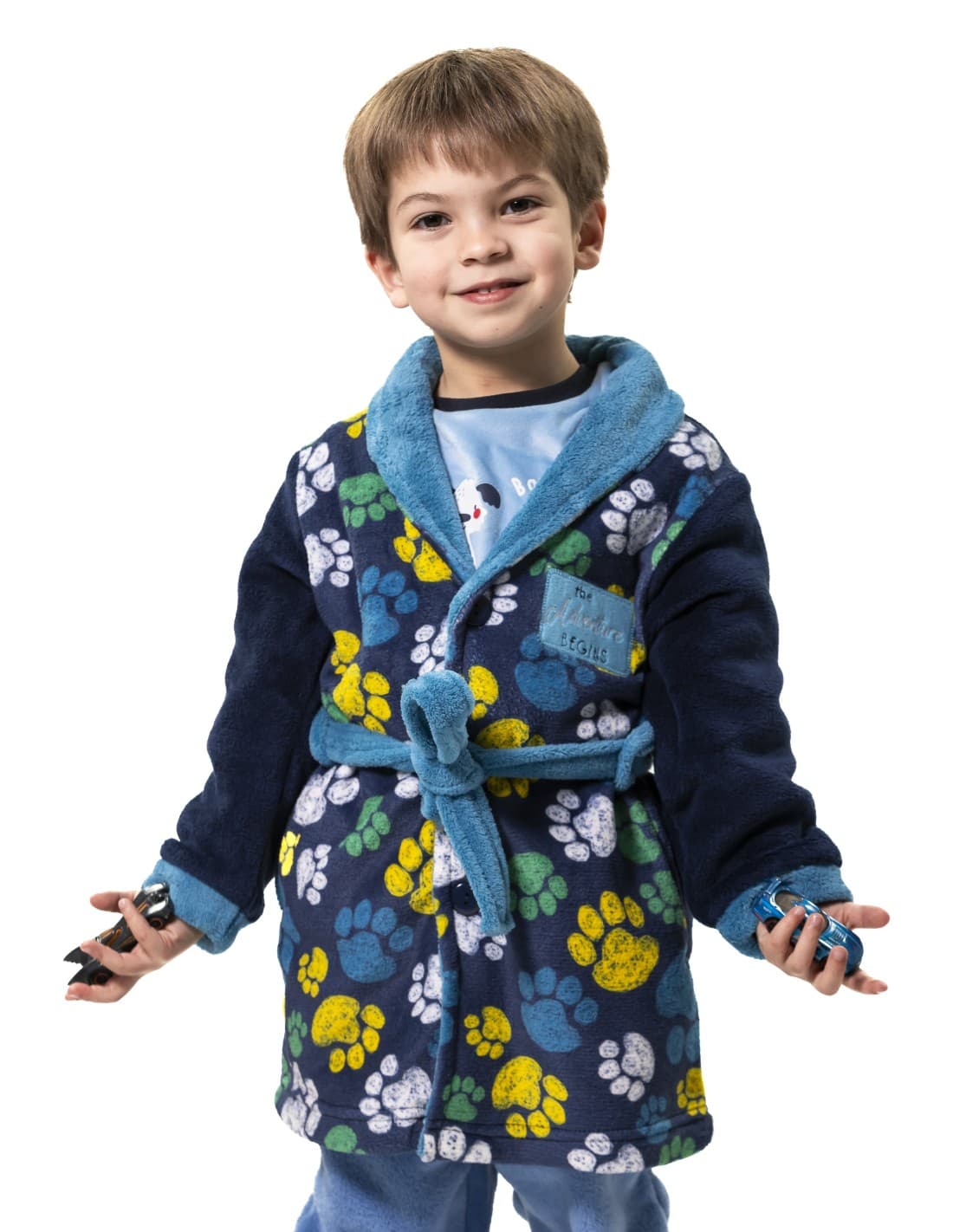 Peignoir enfant extra-doux en Coraline avec ceinture Nacarina Kinanit 8062