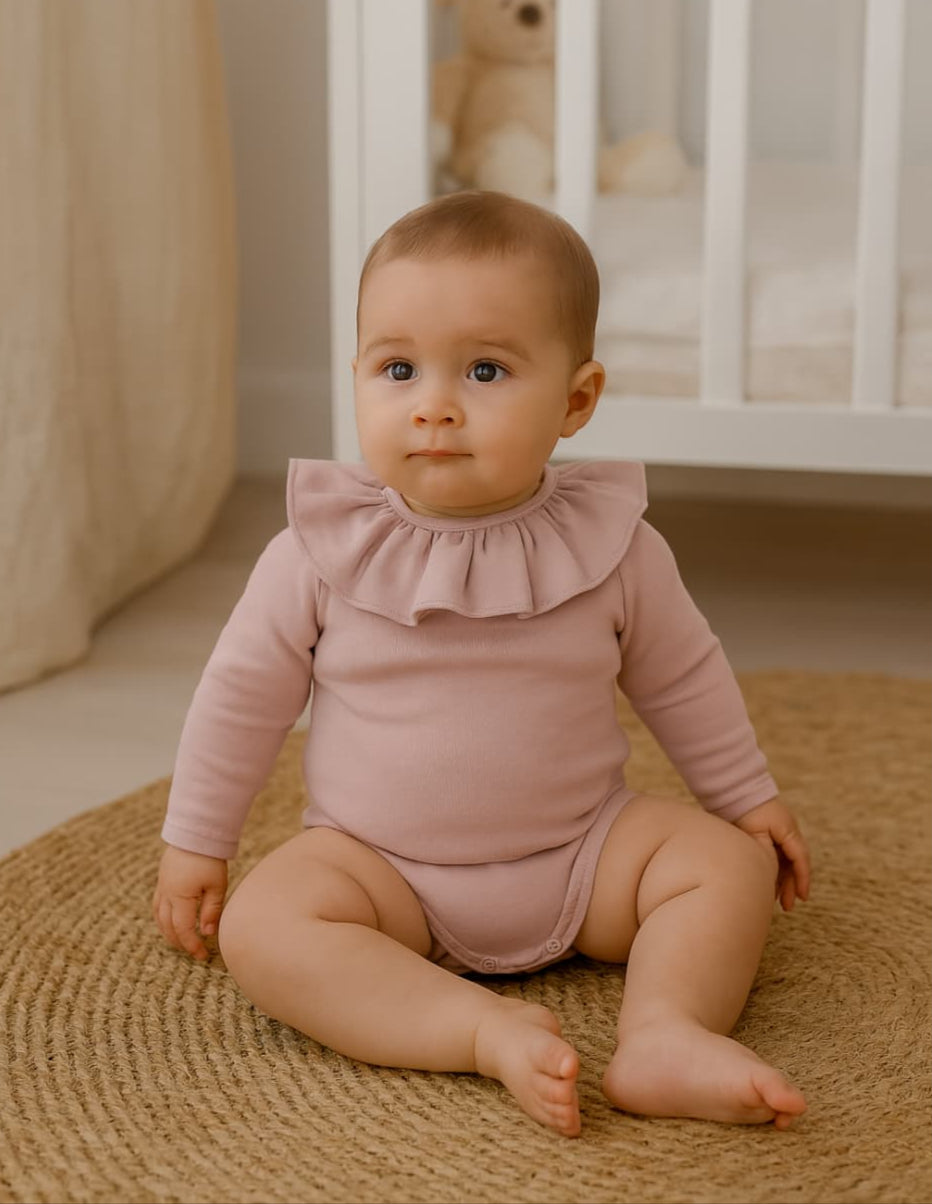 Calamaro 521119125 Body d'hiver pour bébé avec col à volants 