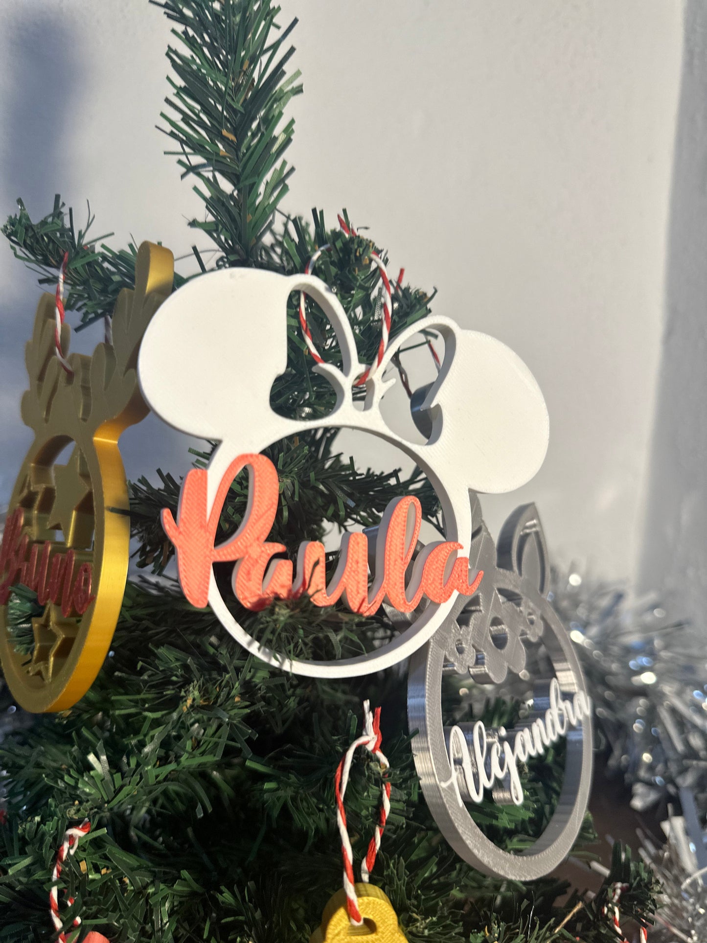 Bolas de Navidad Personalizadas 3D | Bolas con Nombre Adorno Navideño