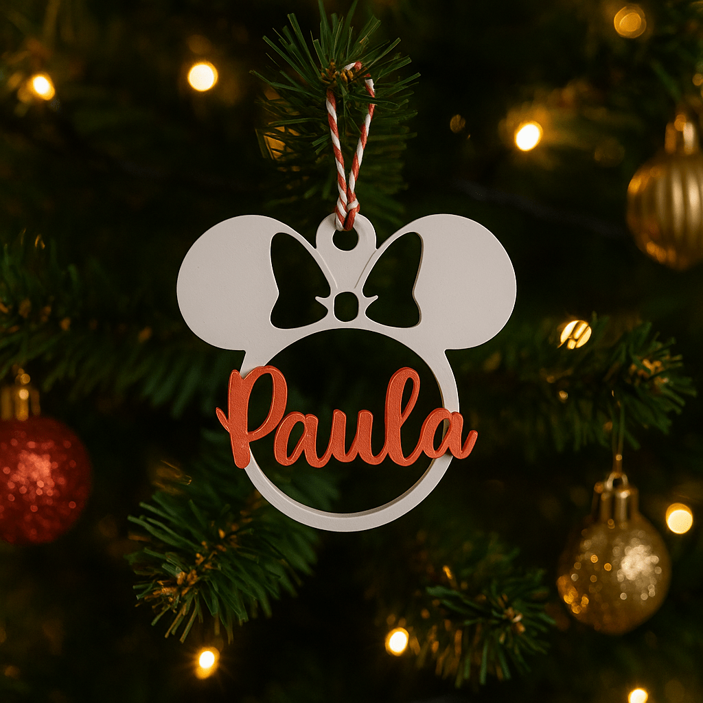 Bolas de Navidad Personalizadas 3D | Bolas con Nombre Adorno Navideño