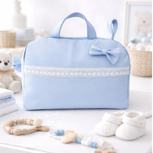 Bolso de bebé para carrito en polipiel con encaje – Alma Petit 72221