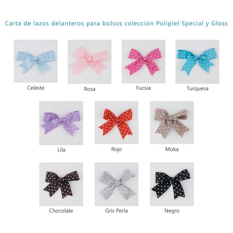 Bolso Panera bebé polipiel special personalizado con lazos polipiel MI PIPO 061