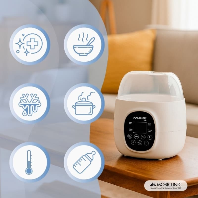Calienta Biberones Doble Bibidu 6 en 1 Mobiclinic Práctico, seguro y multifunción