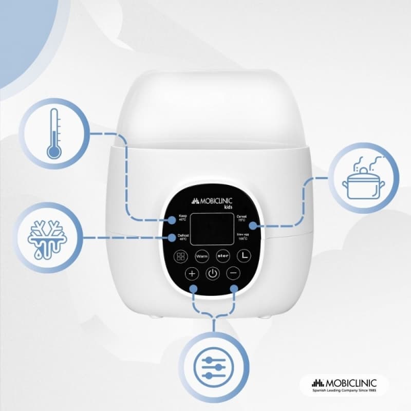 Calienta Biberones Doble Bibidu 6 en 1 Mobiclinic Práctico, seguro y multifunción