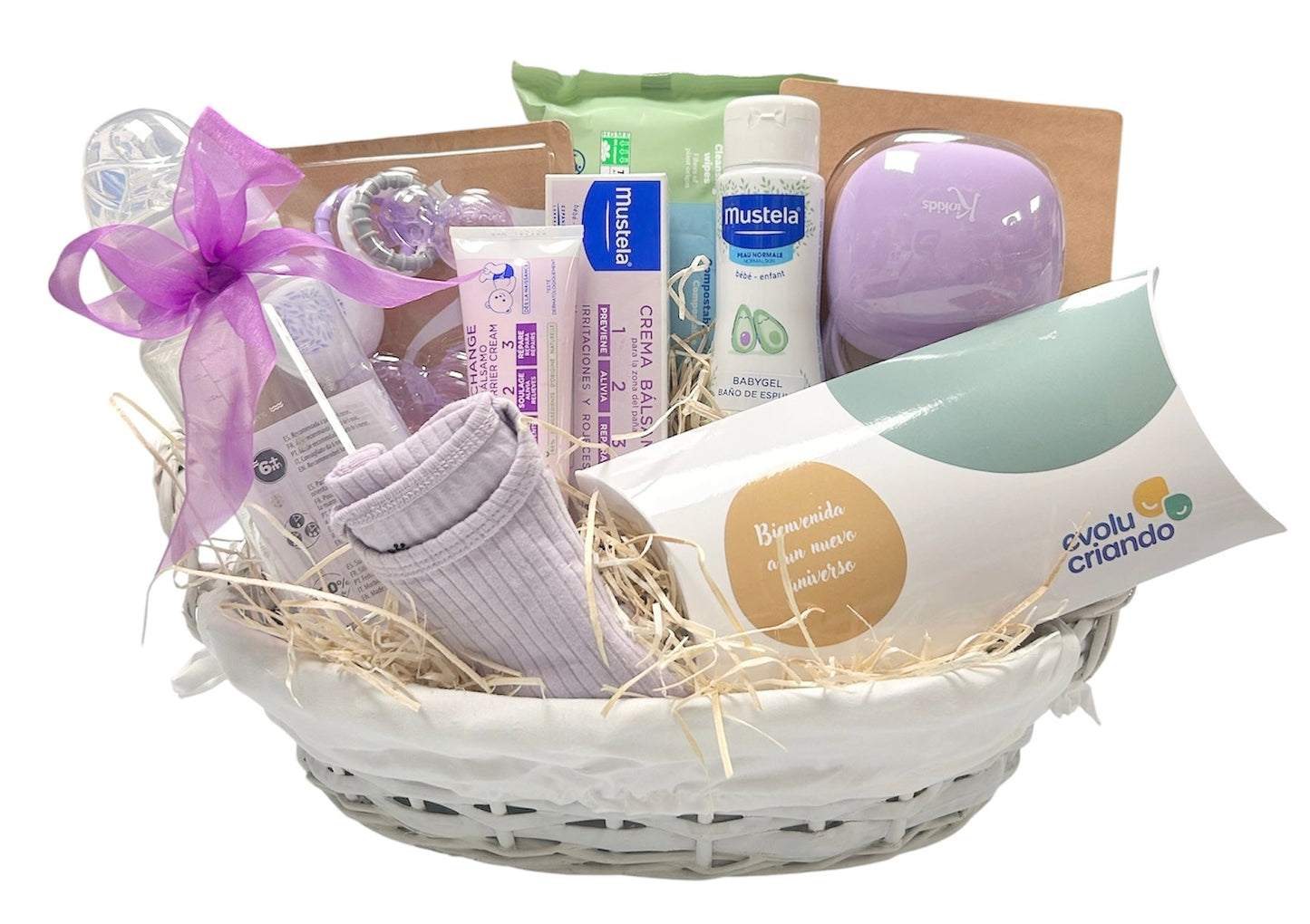 Cesta regalo bebé dulce