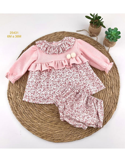 Vestido de bebé com borlas e capa de fralda Baby Ferr 25431