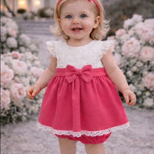 Chambrita bebé con lazo y braguita a juego BABY FERR 622026111 – Dulce, elegante y con encanto 💗