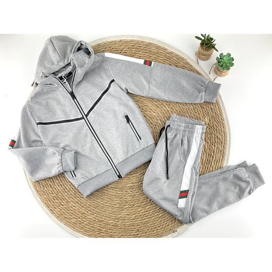 Fato de treino para menino com capuz e fecho, 3 cores 522183411 (4 a 14 anos)