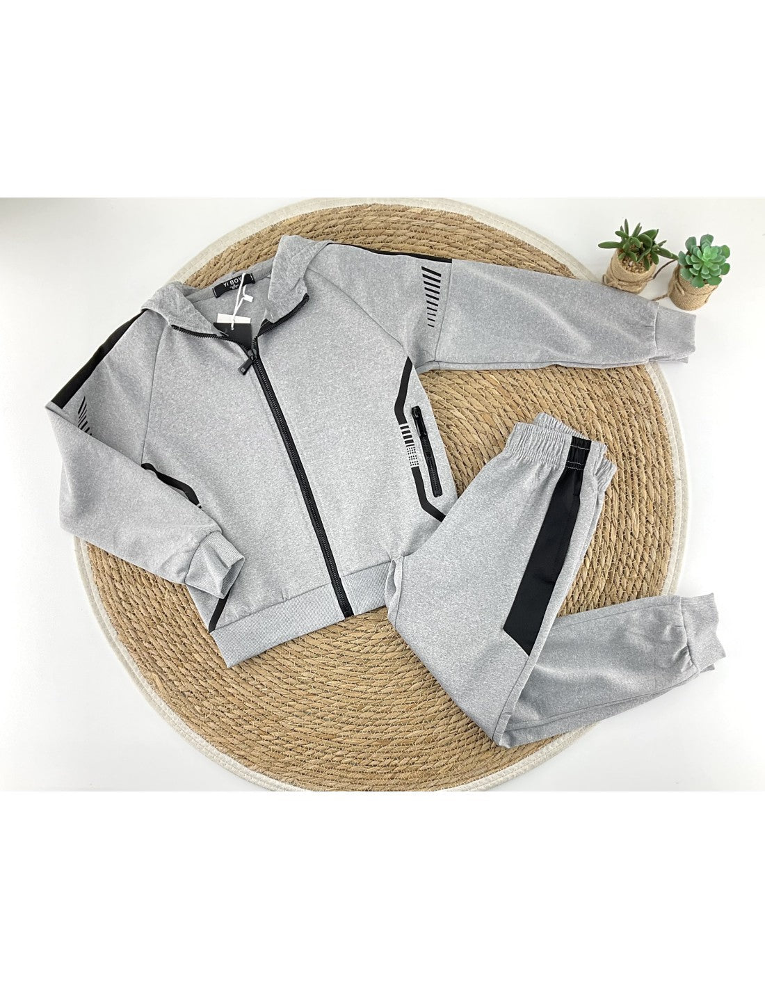 Survêtement garçon en acétate avec zip et capuche 5221083600 (4 à 14 ans)