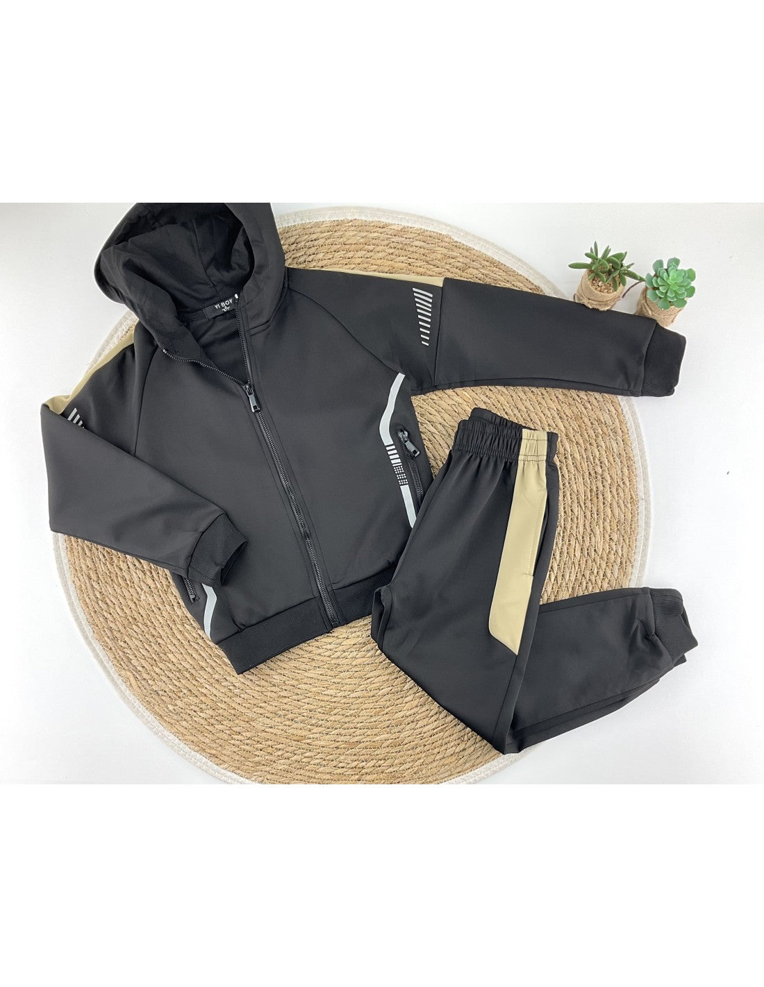 Survêtement garçon en acétate avec zip et capuche 5221083600 (4 à 14 ans)