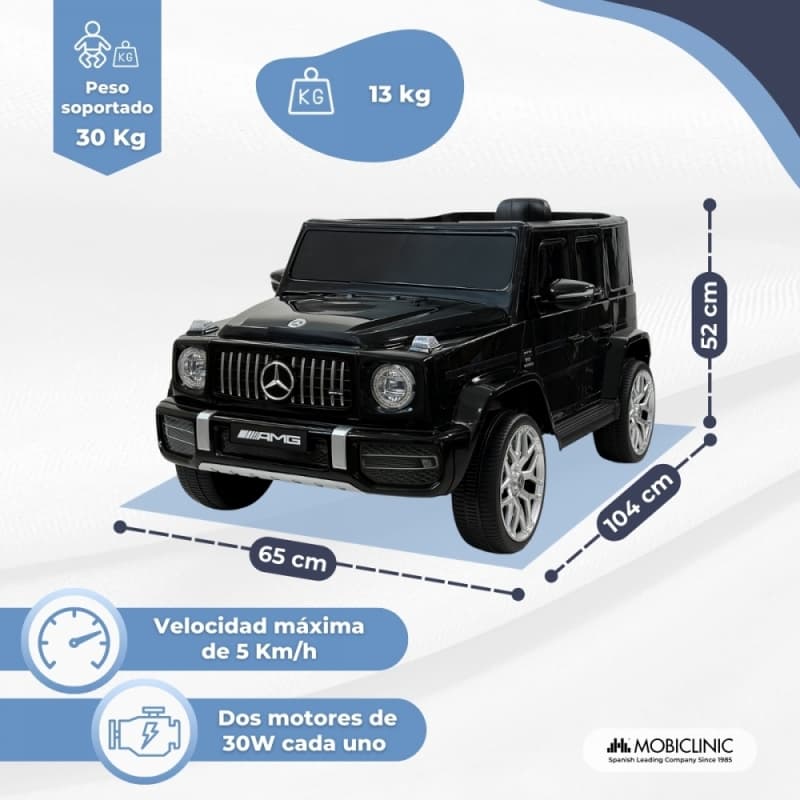 Coche eléctrico infantil Mercedes-Benz AMG con mando a distancia y multimedia Mobiclinic MDF-00012/08