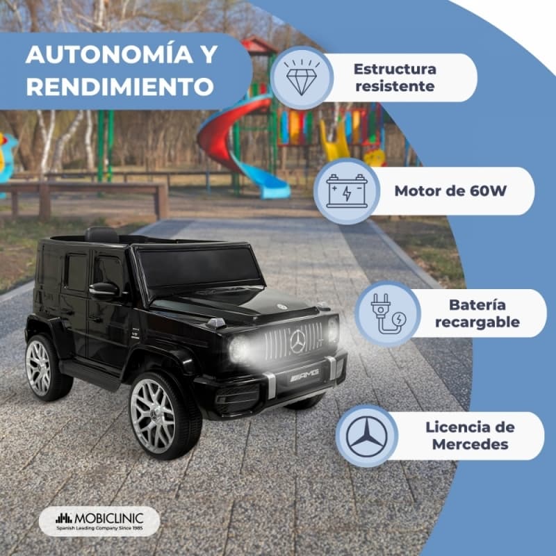 Coche eléctrico infantil Mercedes-Benz AMG con mando a distancia y multimedia Mobiclinic MDF-00012/08