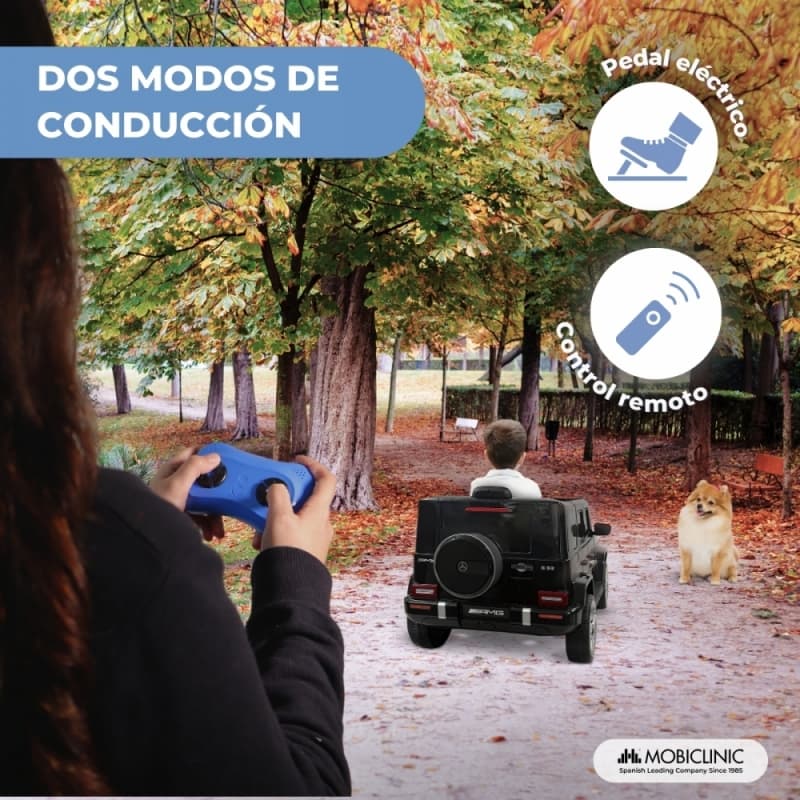 Coche eléctrico infantil Mercedes-Benz AMG con mando a distancia y multimedia Mobiclinic MDF-00012/08
