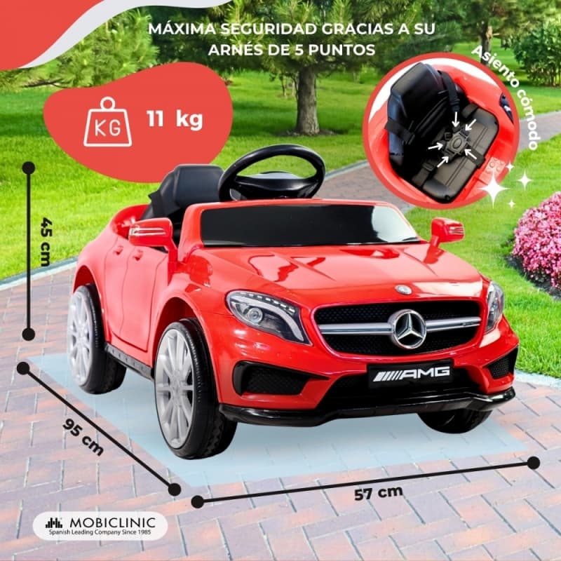 Coche eléctrico infantil Mercedes-Benz AMG GLA45 Mobiclinic– Realismo, seguridad y diversión en cada paseo