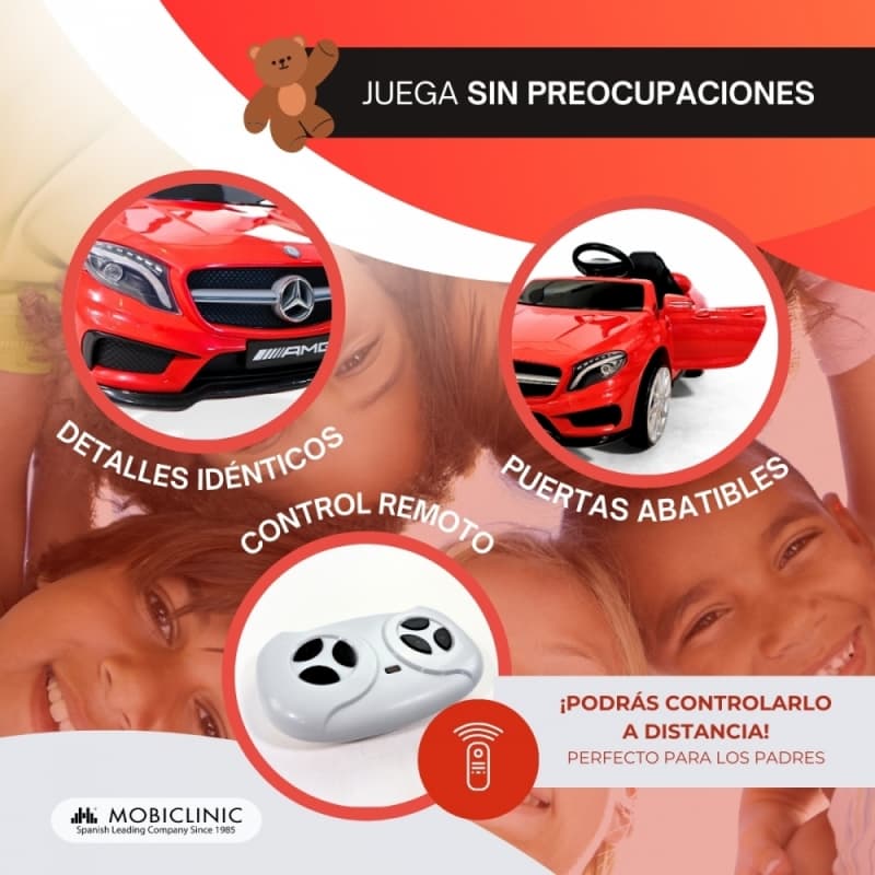 Coche eléctrico infantil Mercedes-Benz AMG GLA45 Mobiclinic– Realismo, seguridad y diversión en cada paseo