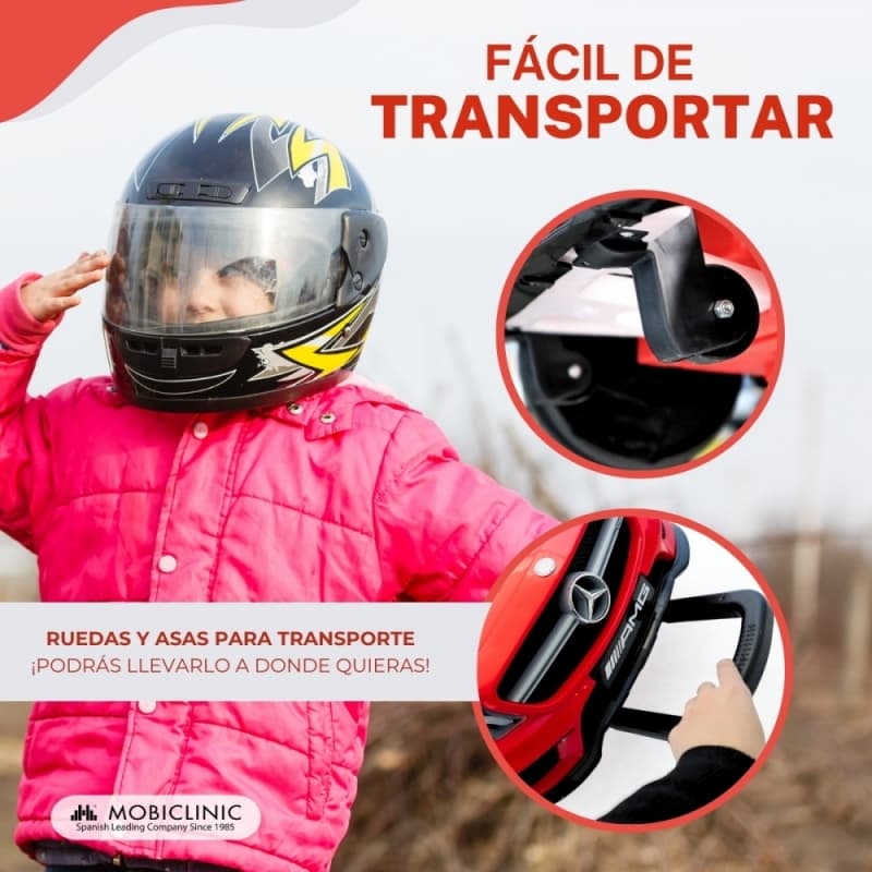 Coche eléctrico infantil Mercedes-Benz AMG GLA45 Mobiclinic– Realismo, seguridad y diversión en cada paseo