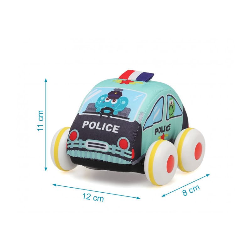 Coche Blando con Ruedas · 11×11×7,5 cm – Kiokids · 221103475