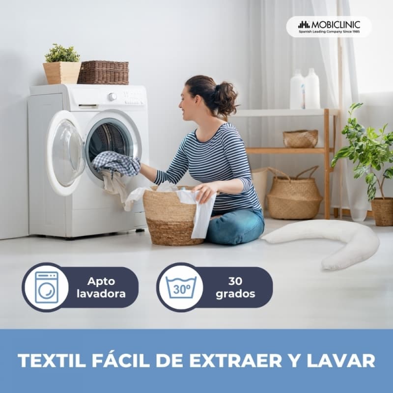 Cojín de Lactancia XXL Aura 3 en 1 Multiposición y Ajustable  Estampado Vichy Mobiclinic  MA-00701/10-GB