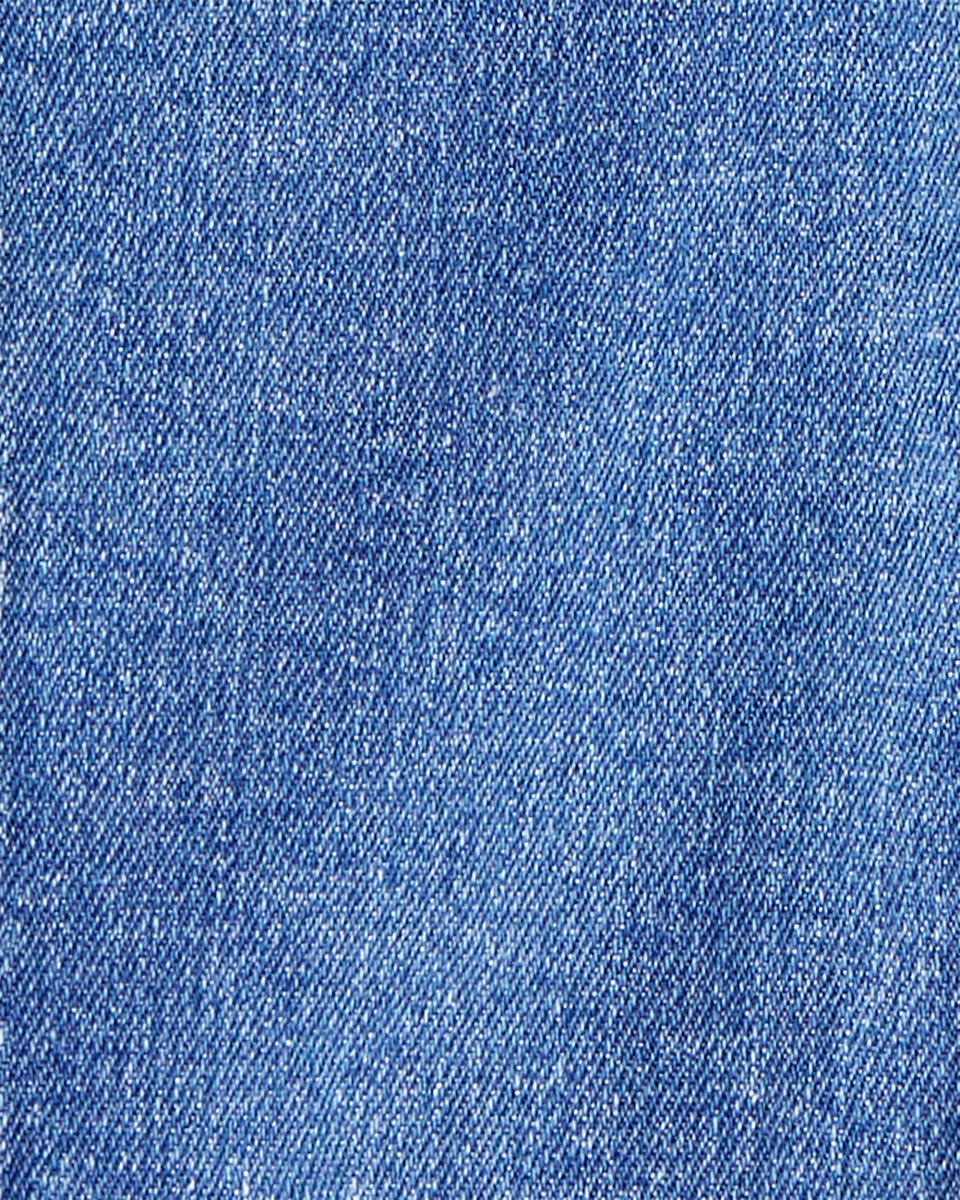 Conjunto 2 piezas camisa de cuadros y peto denim