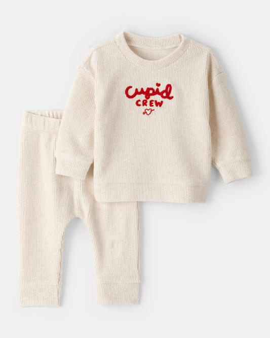 Conjunto 2 piezas para bebé con diseño "cupid"