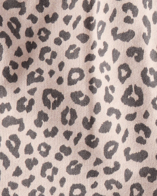 Conjunto 3 piezas con chaleco de leopardo y orejitas 3D