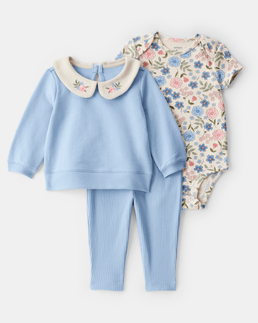 Conjunto 3 piezas para bebé con diseño