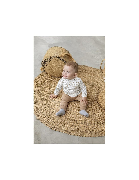 Conjunto de 2 peças para bebé menino Babybol 522150813 – Camisola e calças camel