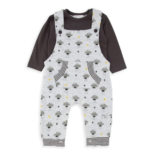 Ensemble bébé 2 pièces Babybol 522150840 – T-shirt à manches longues et salopette UFO 