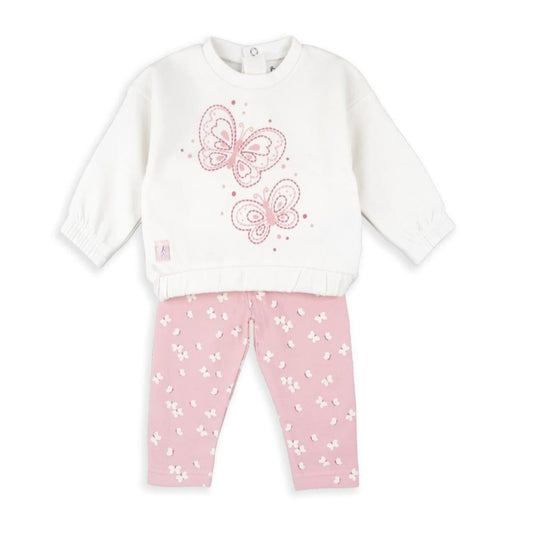 Conjunto bebé niña 2 piezas Babybol 522151011 – Mariposa y lazos