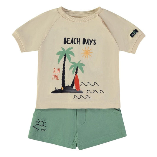 Conjunto Bebé Niño Beach Days Algodón Verano Babybol 622062021