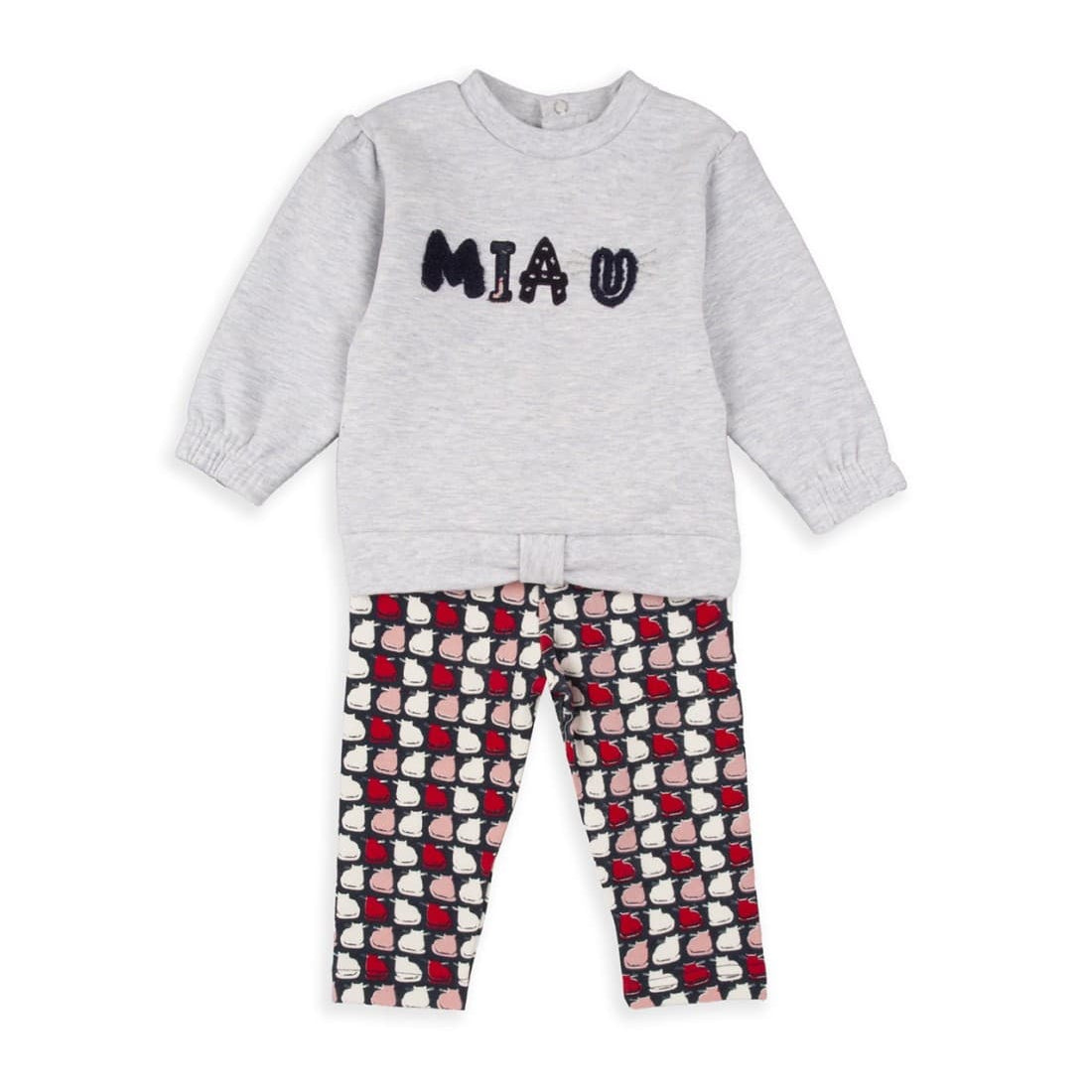 Conjunto bebé niña Babybol Miau con leggings estampados 522151006 Ropa divertida y cómoda