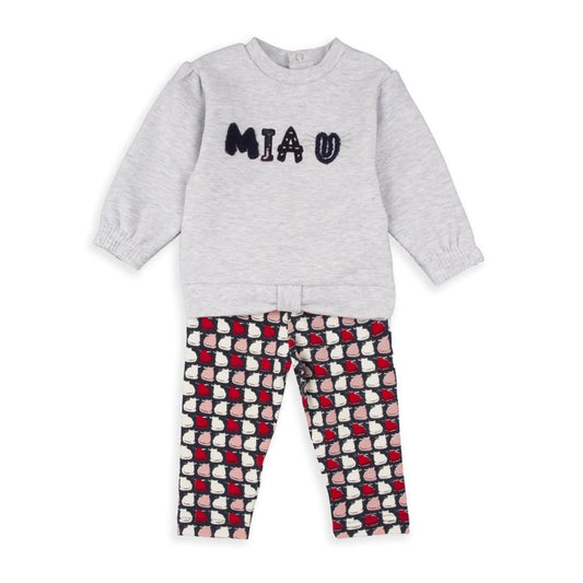 Conjunto bebé niña Babybol Miau con leggings estampados 522151006 Ropa divertida y cómoda