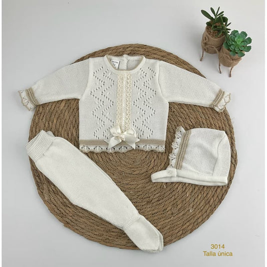 Alma Petit 3014 Raw Zip Zap Baby Primeiro Conjunto de Roupa