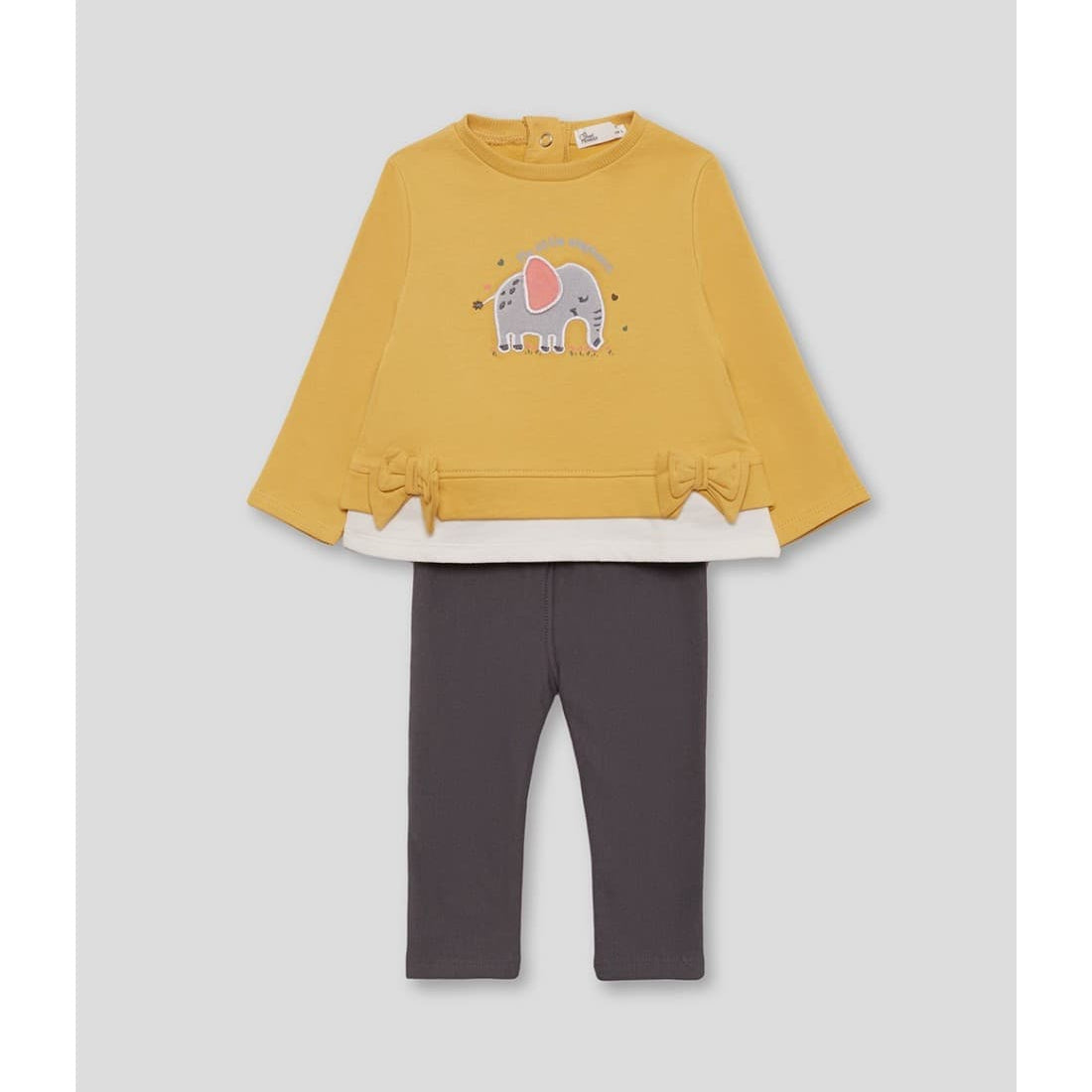 Conjunto de bebé menina Street Monkey com sweatshirt elefante e legging 522153033 (3 a 24 meses)