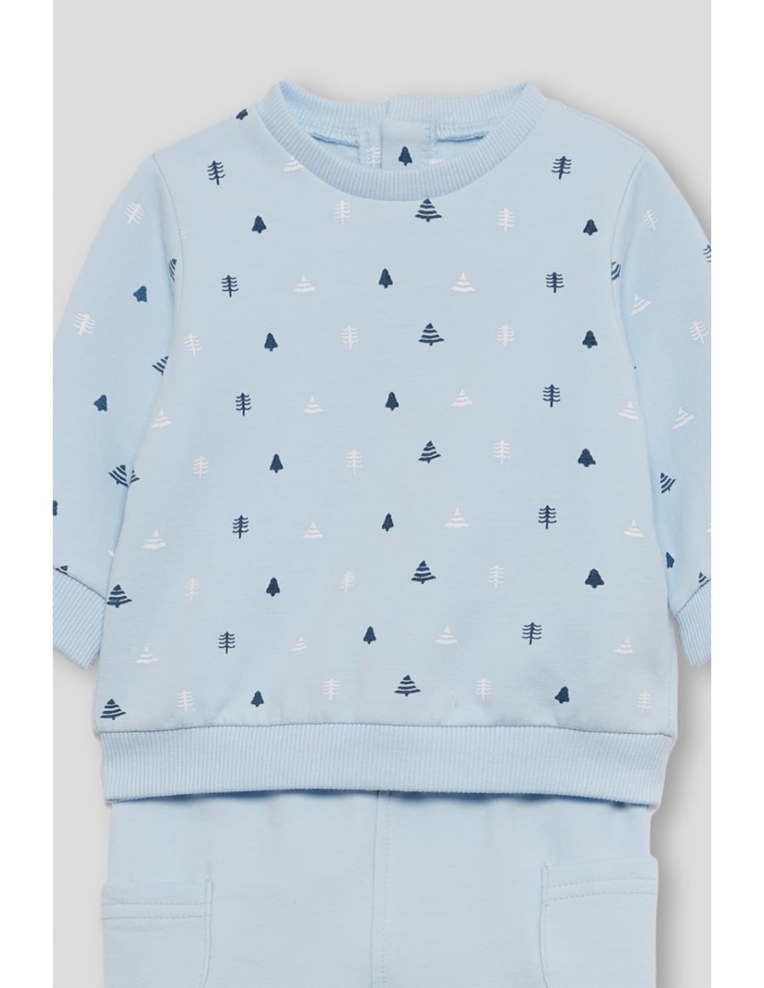 Ensemble bébé garçon Street Monkey : sweat bleu imprimé et pantalon assorti 522152001 (3 à 18 mois)