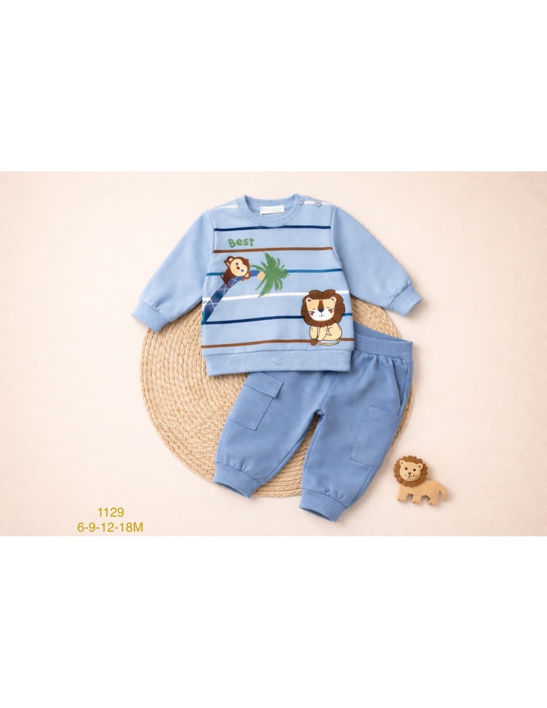 Conjunto bebé niño entretiempo con sudadera y jogger