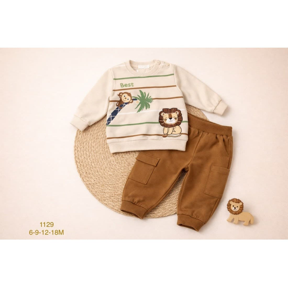 Conjunto bebé niño entretiempo con sudadera y jogger