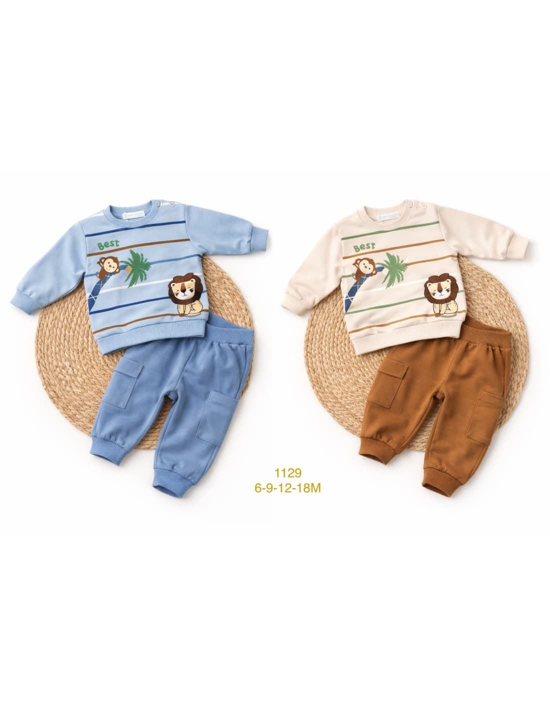 Conjunto bebé niño entretiempo con sudadera y jogger