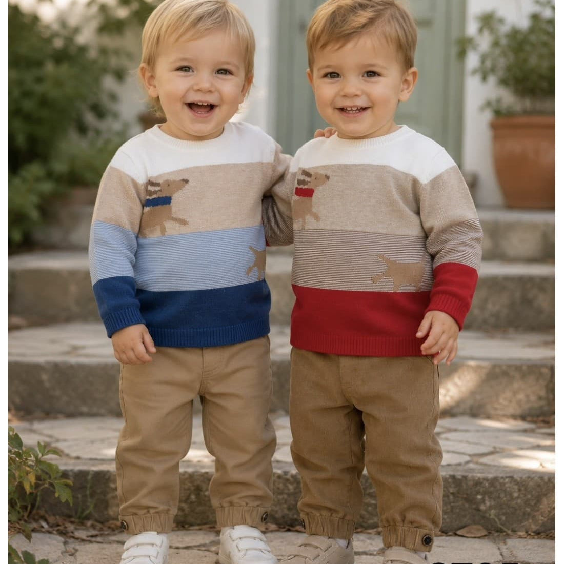 Conjunto Babybol cinza e verde para bebé menino com sweatshirt e calças 522152110 Conforto e estilo casual