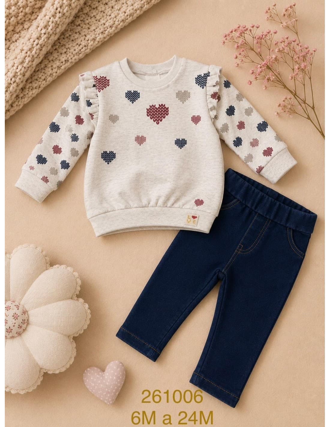 Ensemble bébé garçon Babybol gris et vert avec sweat et pantalon 522152110 Confort et style décontracté